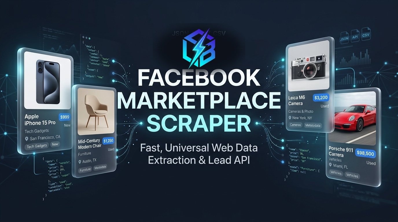 Facebook Marketplace Scraper API by UnitBytes