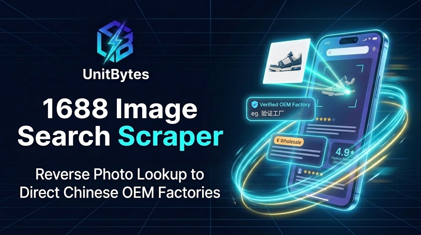 1688 Image Search Scraper: Suppliers & Factories by Photo
