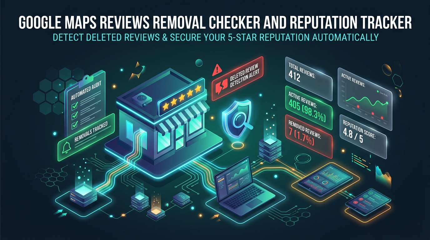 📍 Google Maps Reviews Tracker, Local Guide & Photos Scraper API
