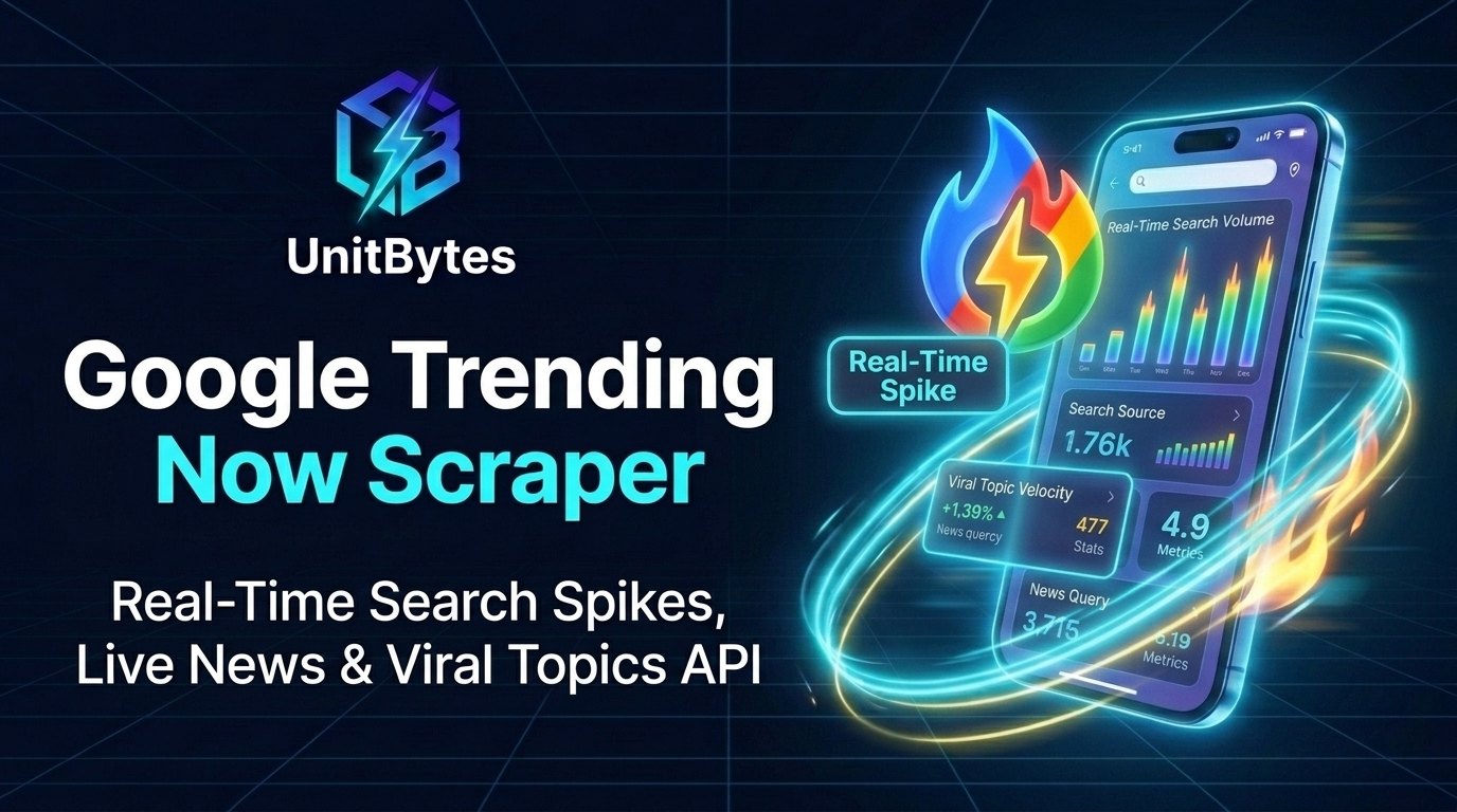 Google Trending Now & Realtime Trends Scraper