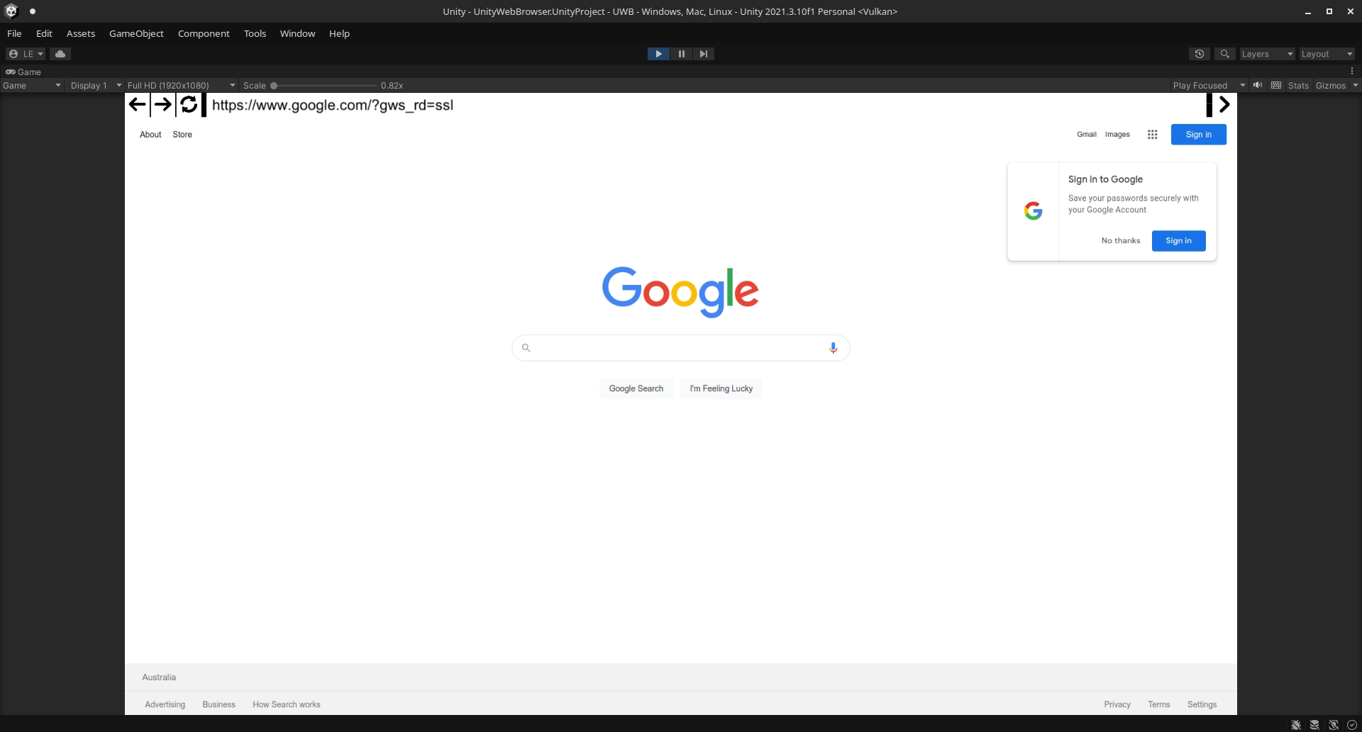 Google Screenshot