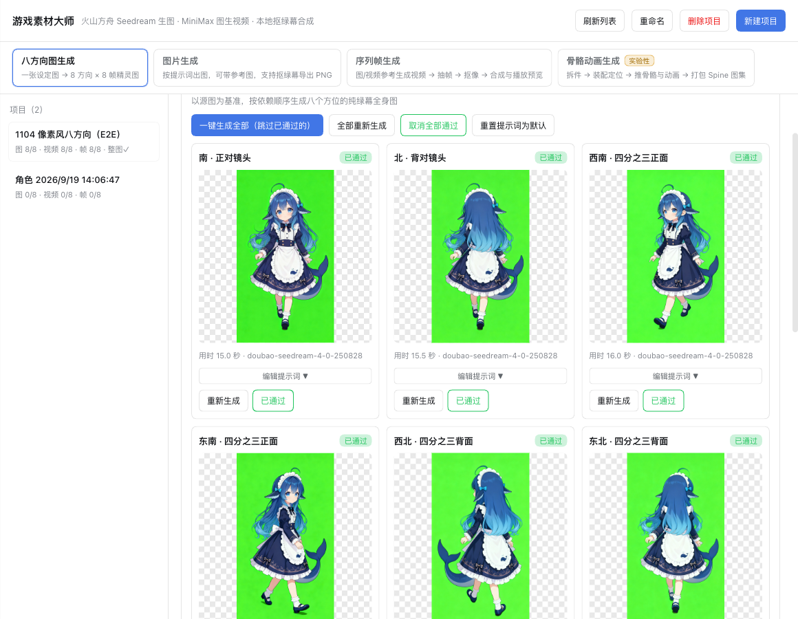 八方向绿幕图