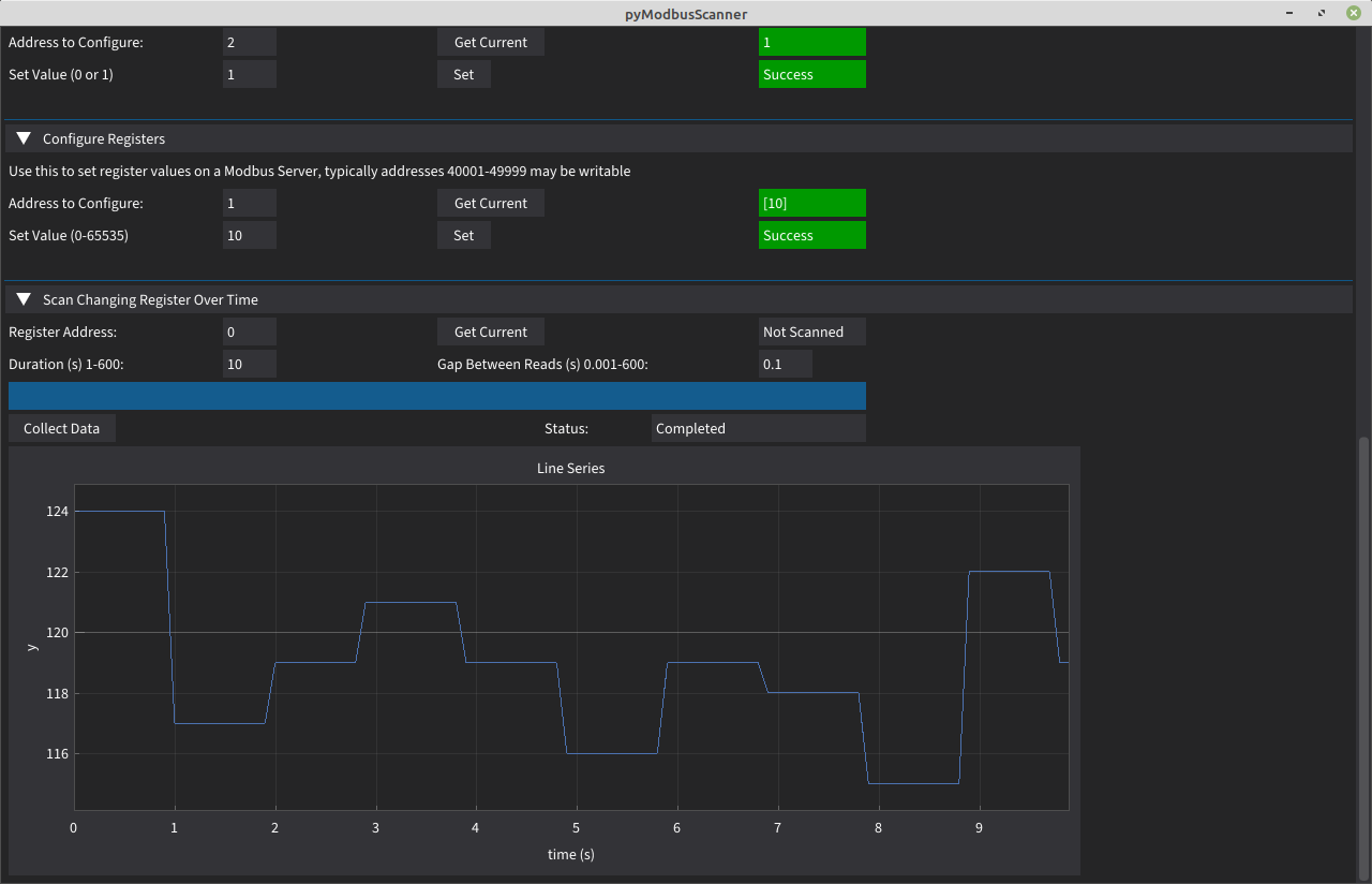 Screenshot time series