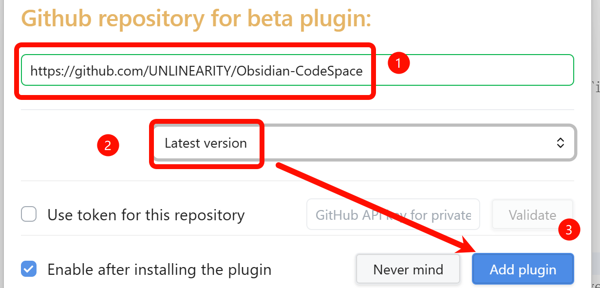 Code Space - Obsidian Plugin