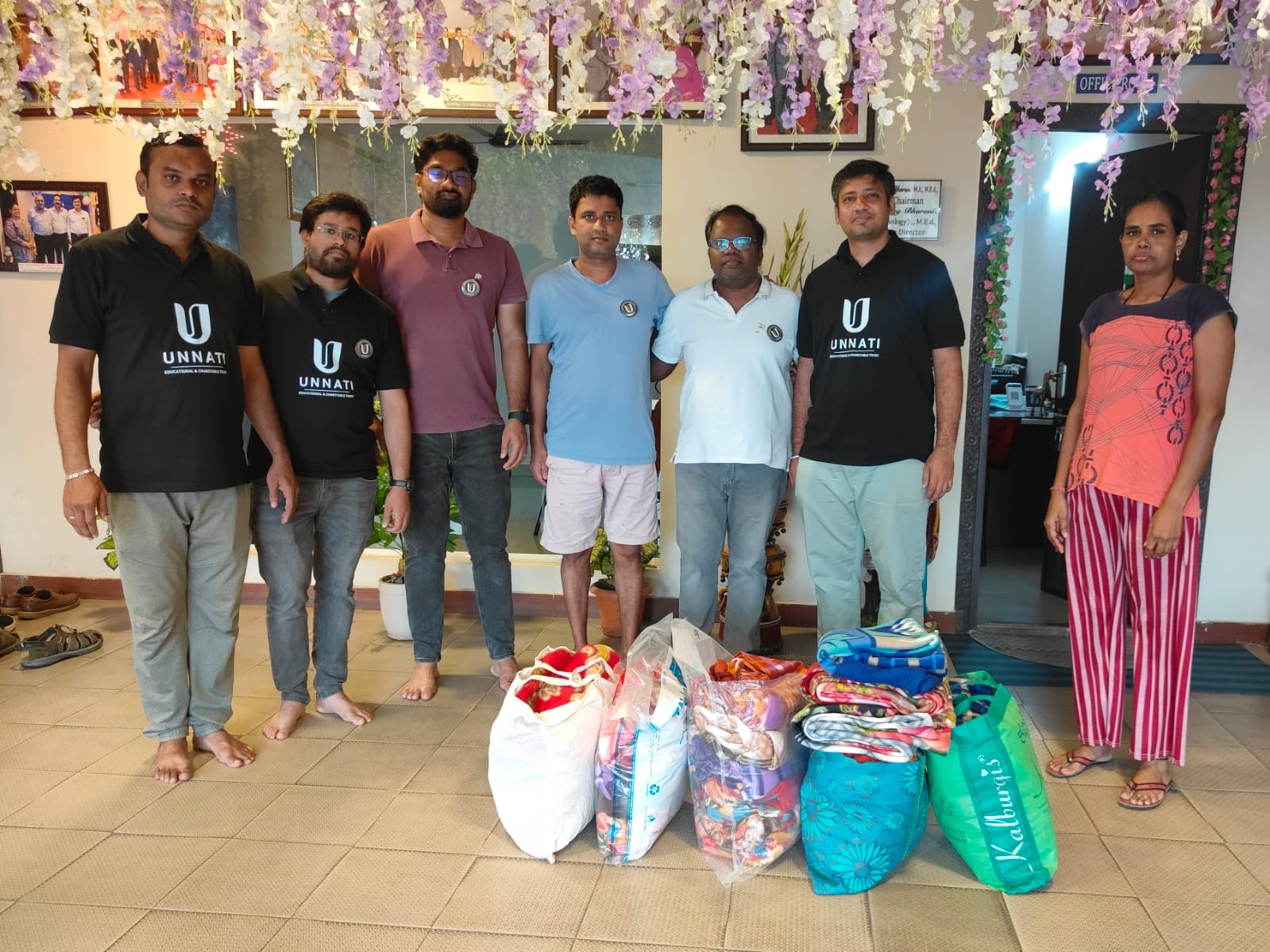 Seasonal clothes donation program