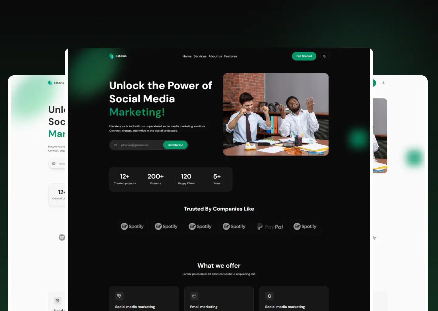 agence-x-unocss 网站模板截图