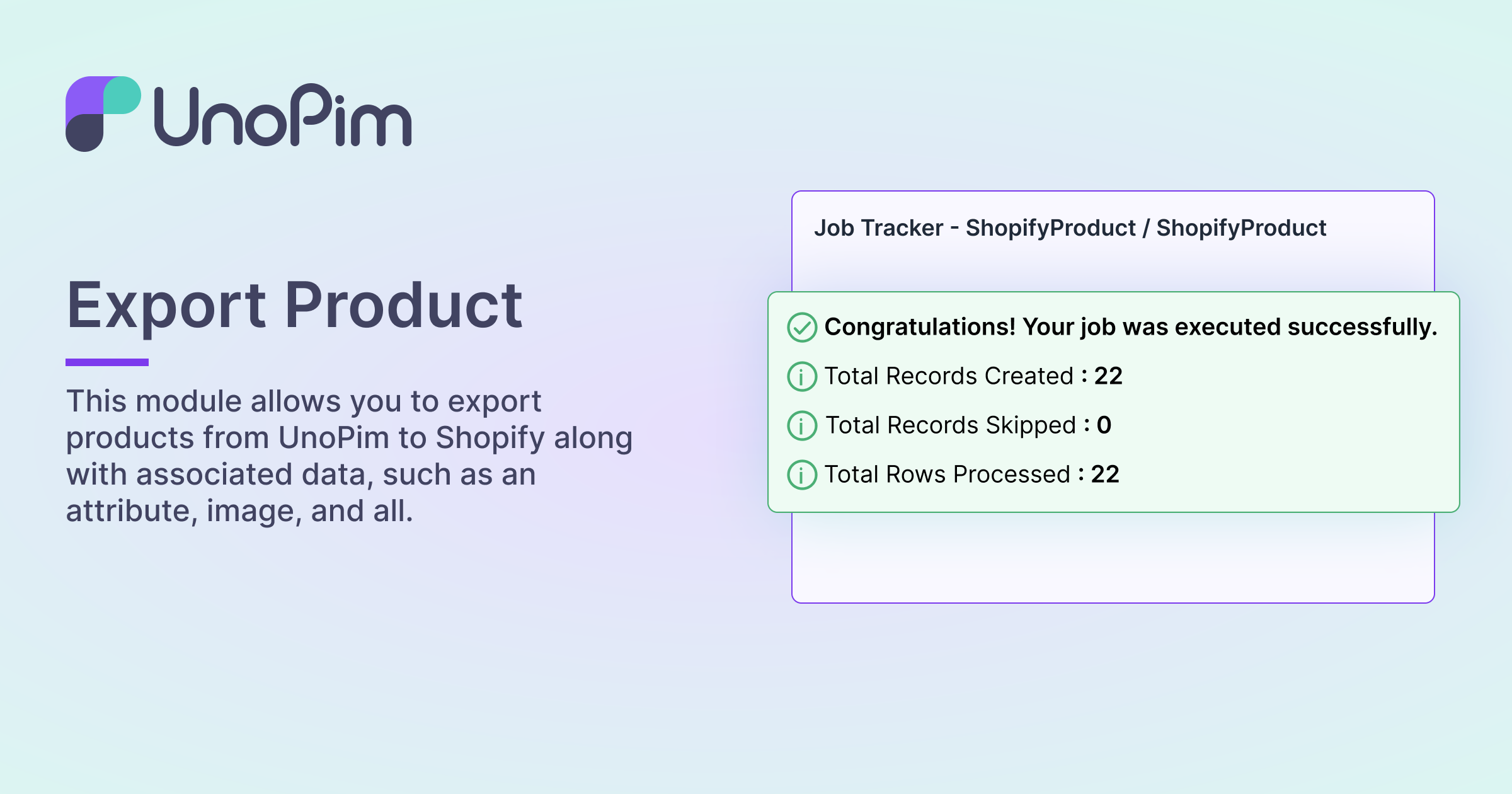 Export Product Interface