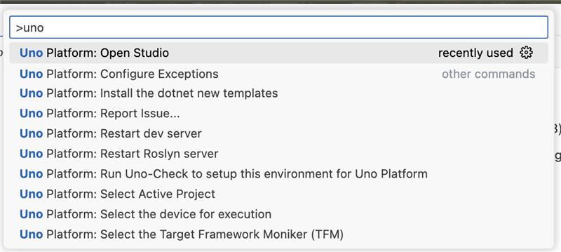 Visual Studio Code Menu