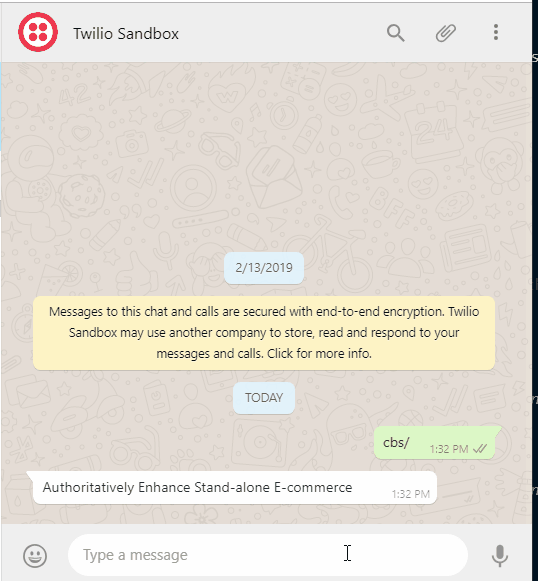 Twilio Whatsapp BotConductor