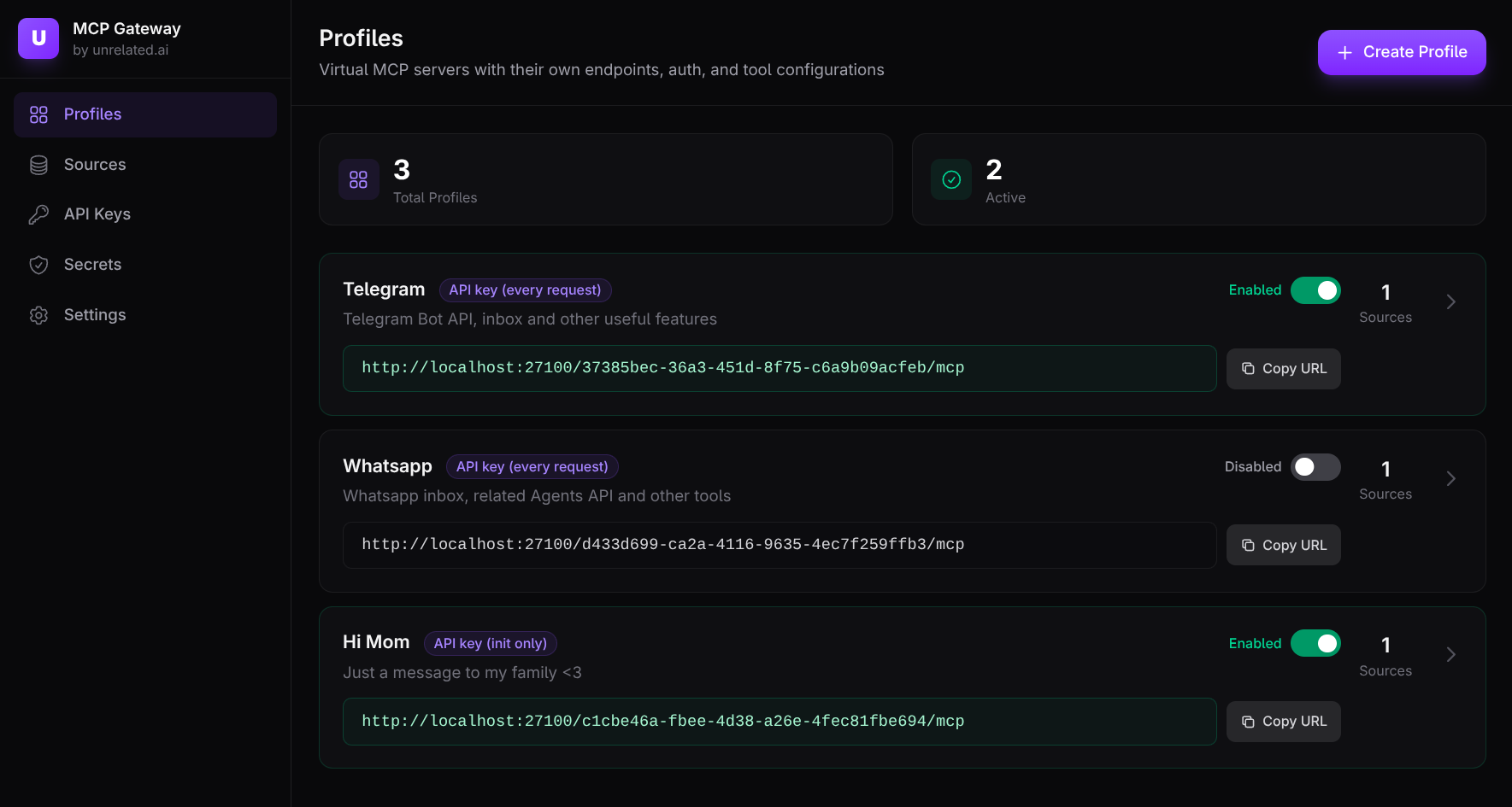 mcp-gateway screenshot