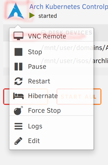 Open Unraid VNC client