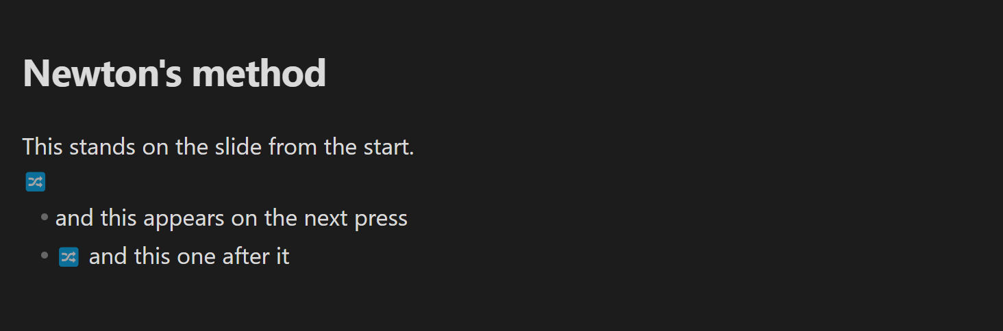 Fragment markers in the editor