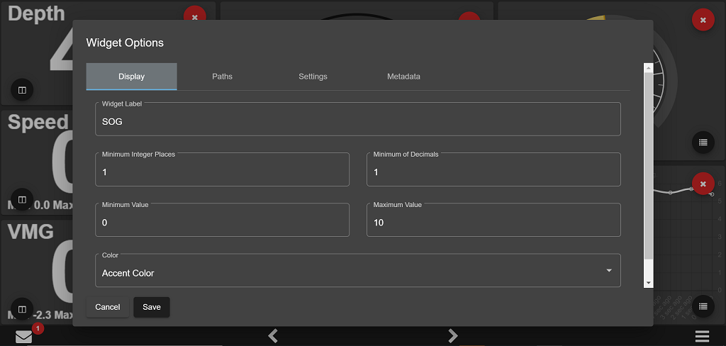 Gauges Configuration Image