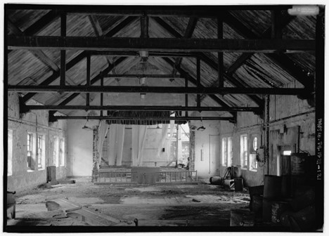 Image of the dilapidated chapel of ESP after the facility was abandoned.