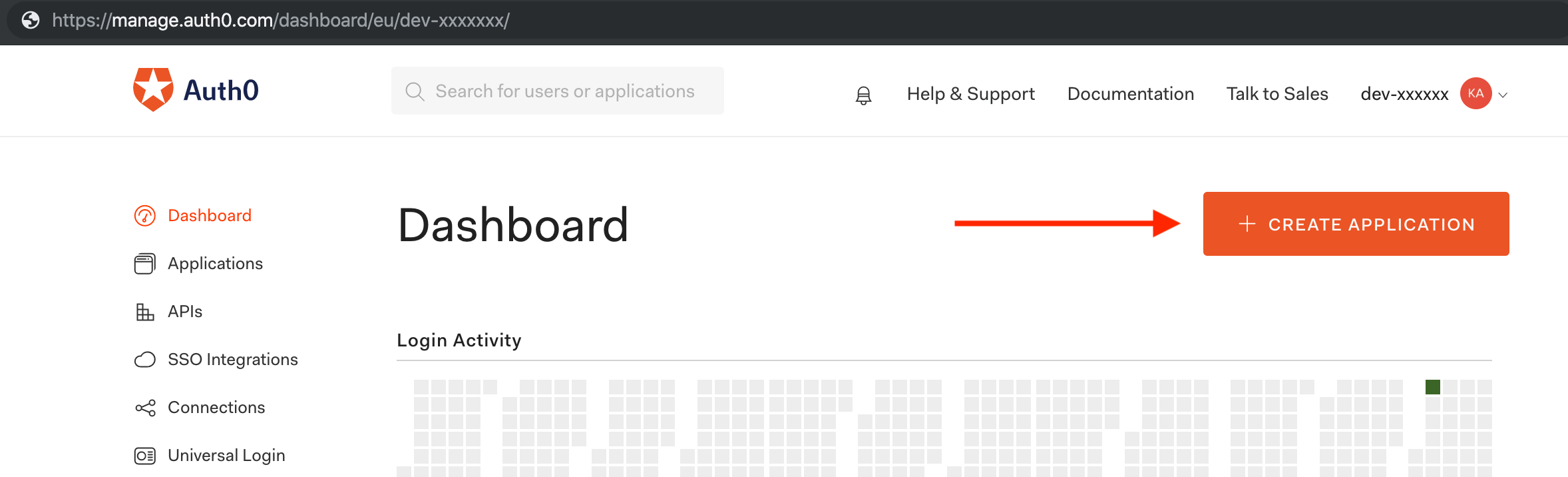 Auth0 Dashboard