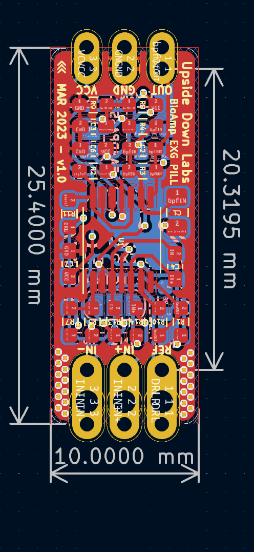 Upside Down Labs BioAmp EXG Pill dimensions