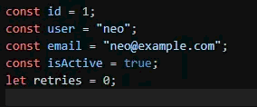 Demo of = alignment