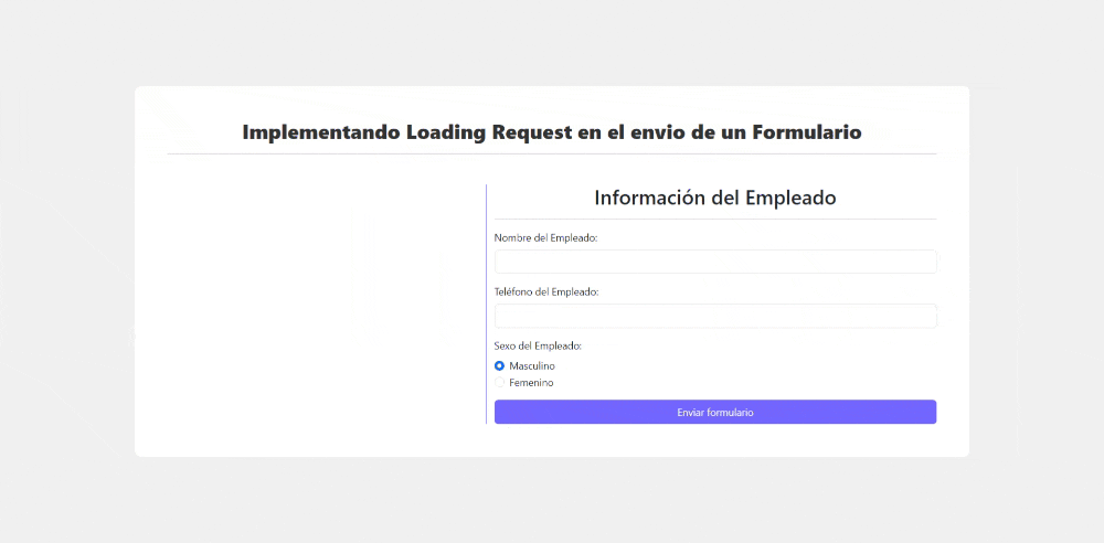 paquete npm loading-request