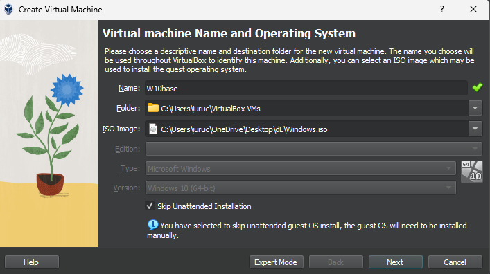 Virtual Machine Hardware Settings