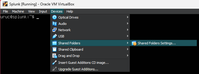 Shared Folder Settings