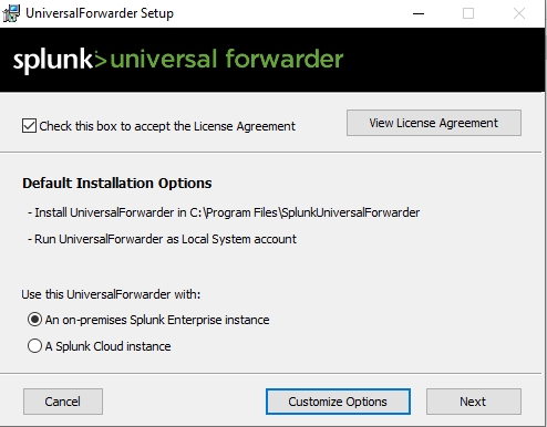 Universal Forwarder Setup