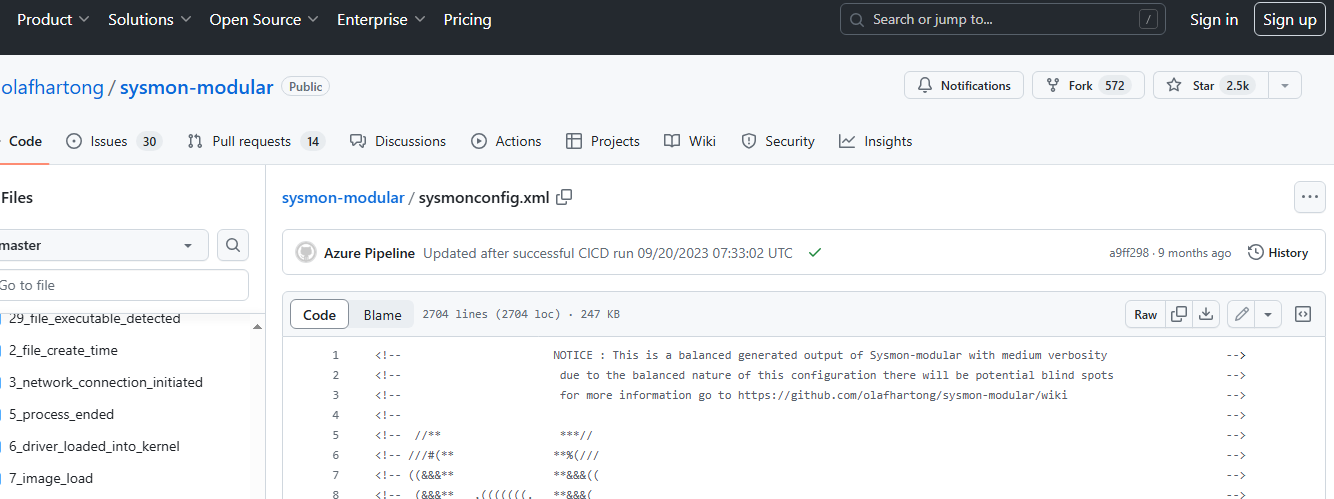 Sysmon Configuration Download