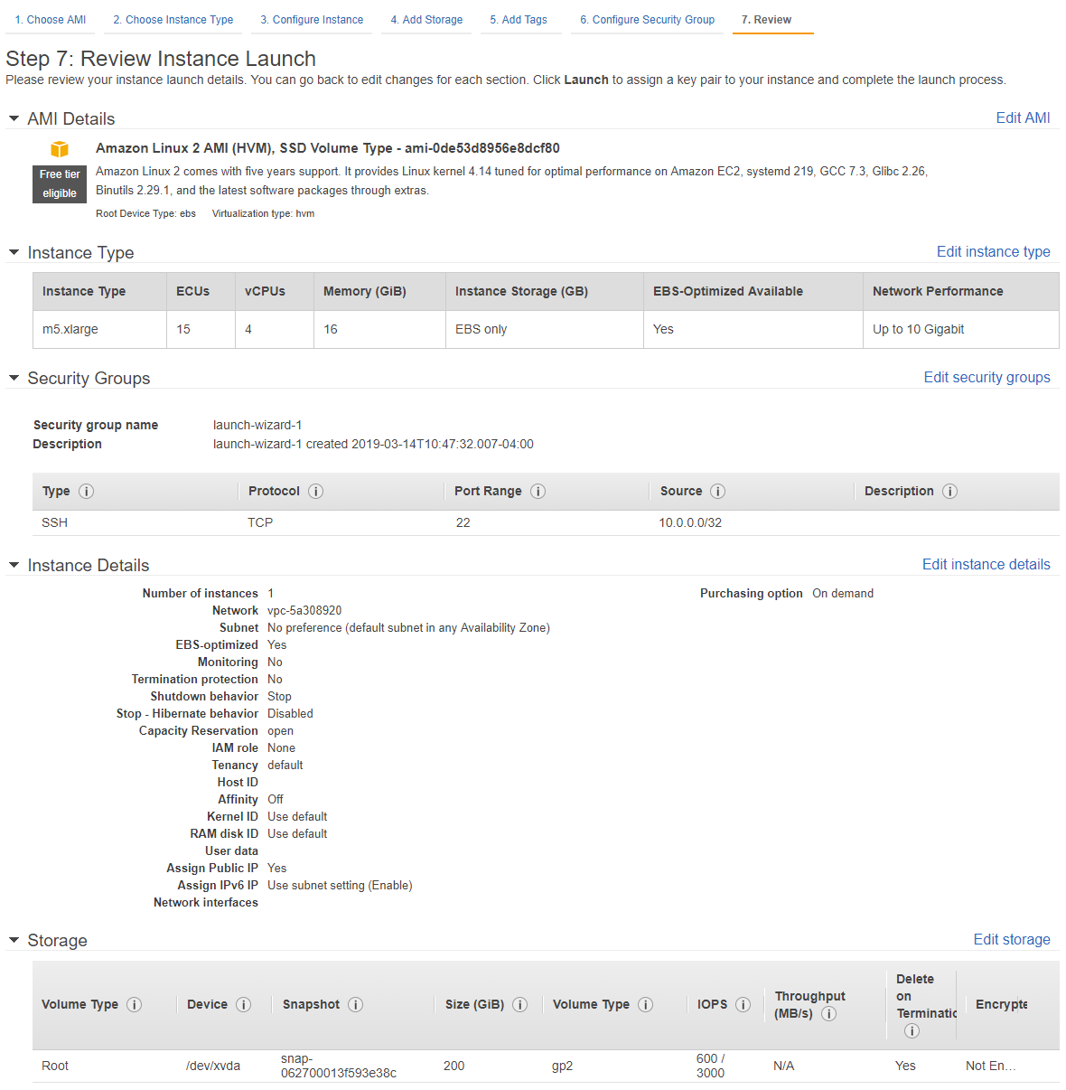 Recommended AWS EC2 Configuration