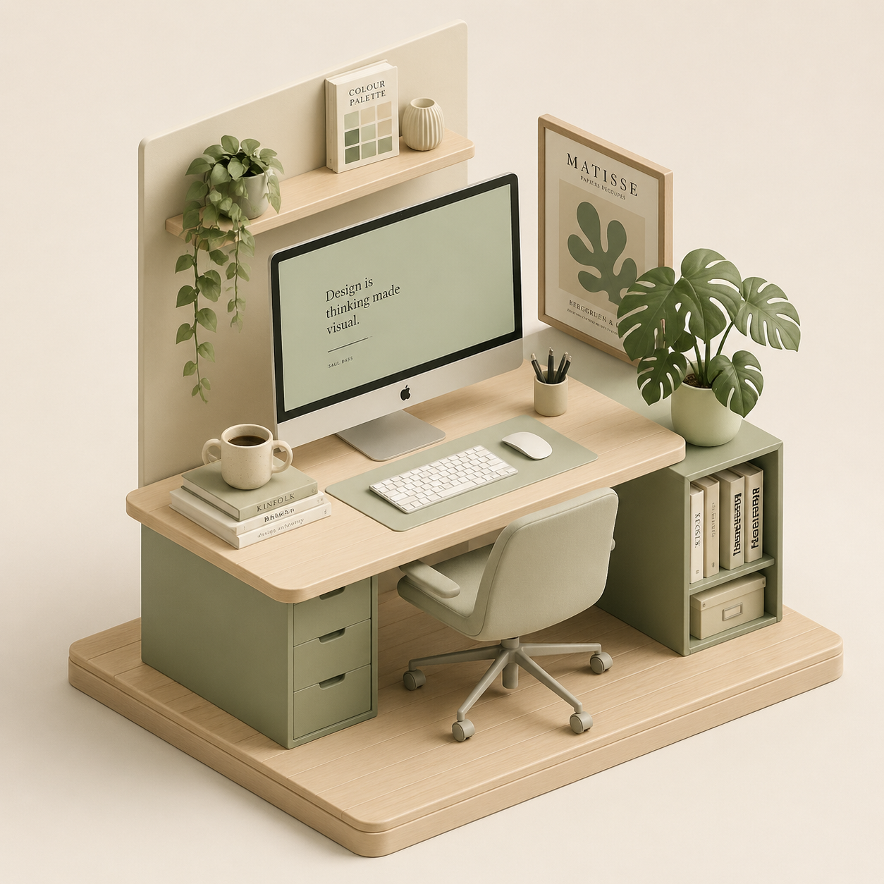 Isometric Workspace Prompt Example
