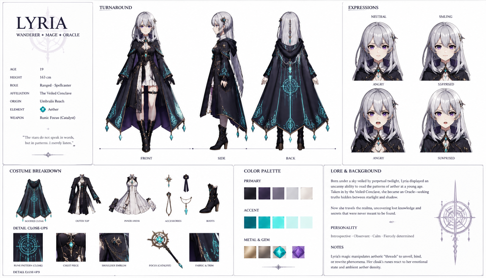 Fantasy RPG Character Sheet Prompt Example