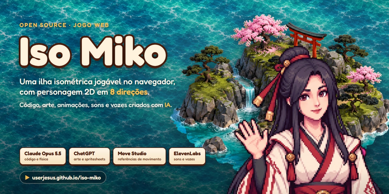 Iso Miko: ilha isométrica jogável no navegador