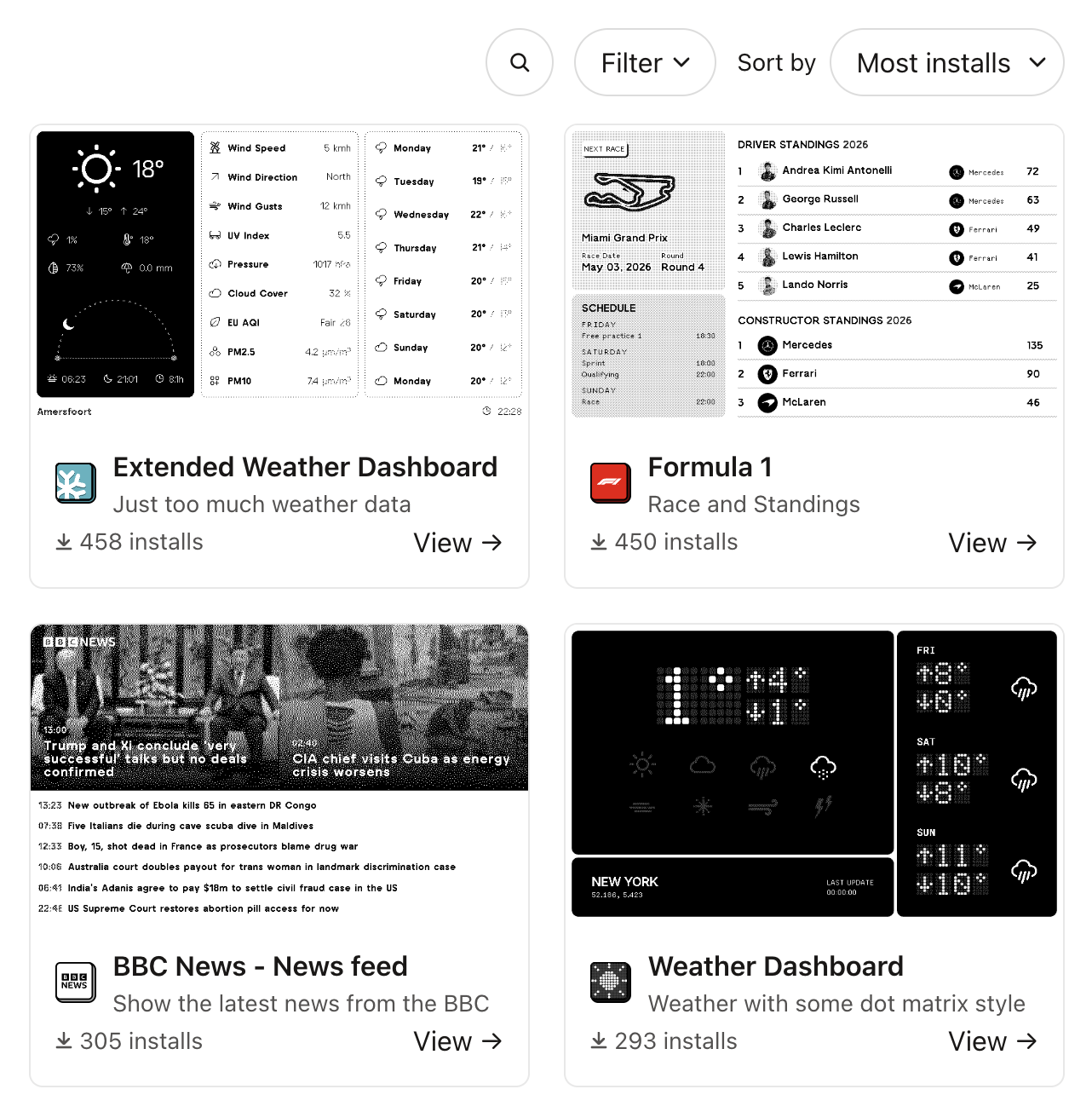 Featured layout