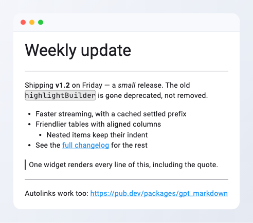 Rich text rendered by gpt_markdown