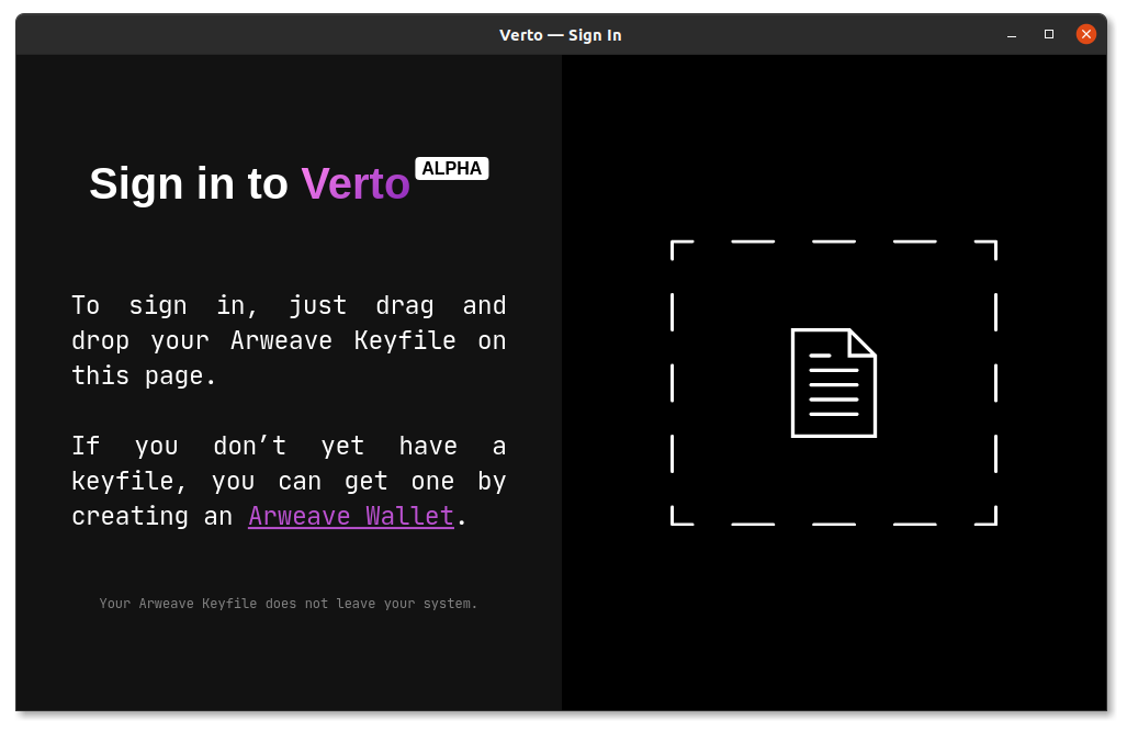 Verto Home Screenshot