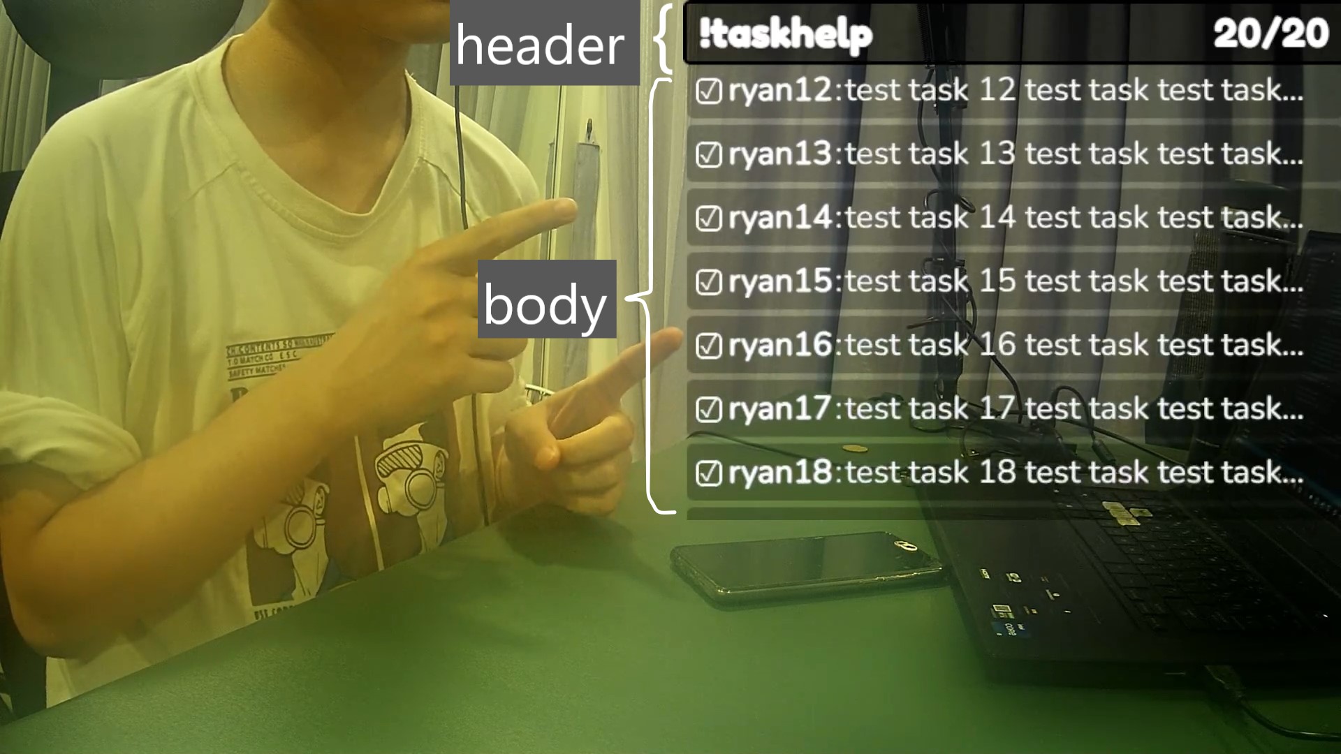 Chat-Task-Tic Overlay Preview