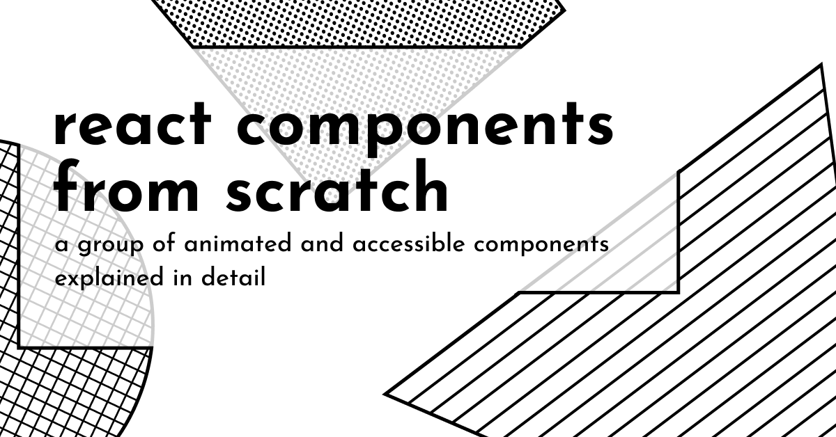 React components from scratch