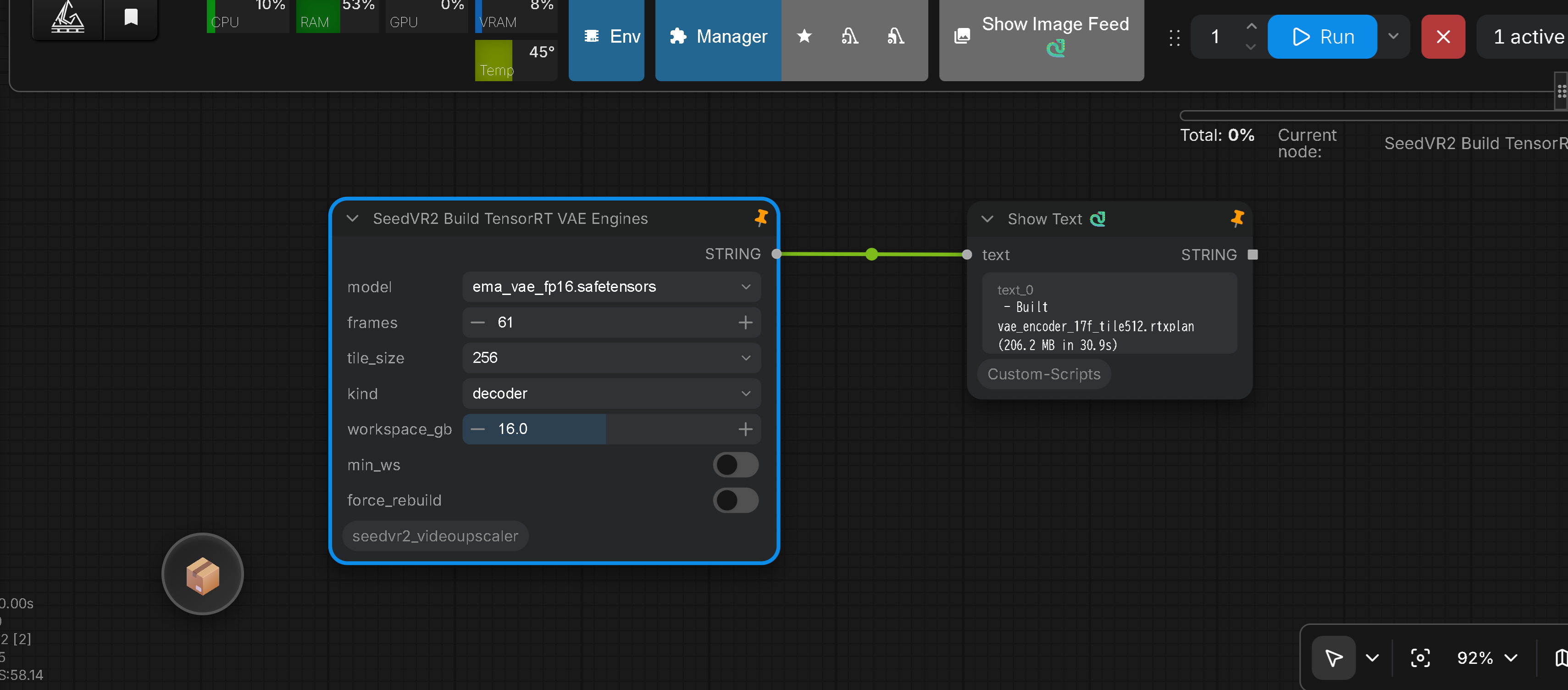 TensorRT VAE Engine Builder Node