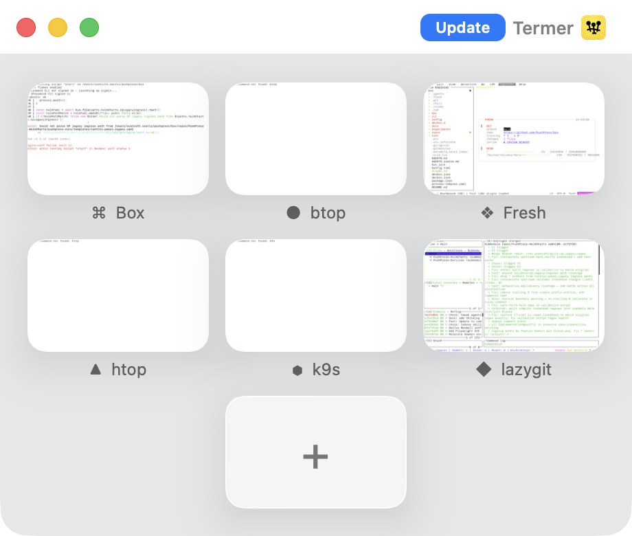 Termer screenshot