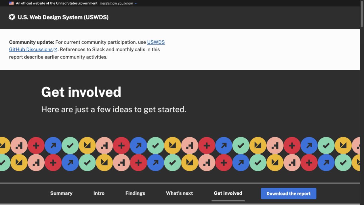 Research report with current community participation link