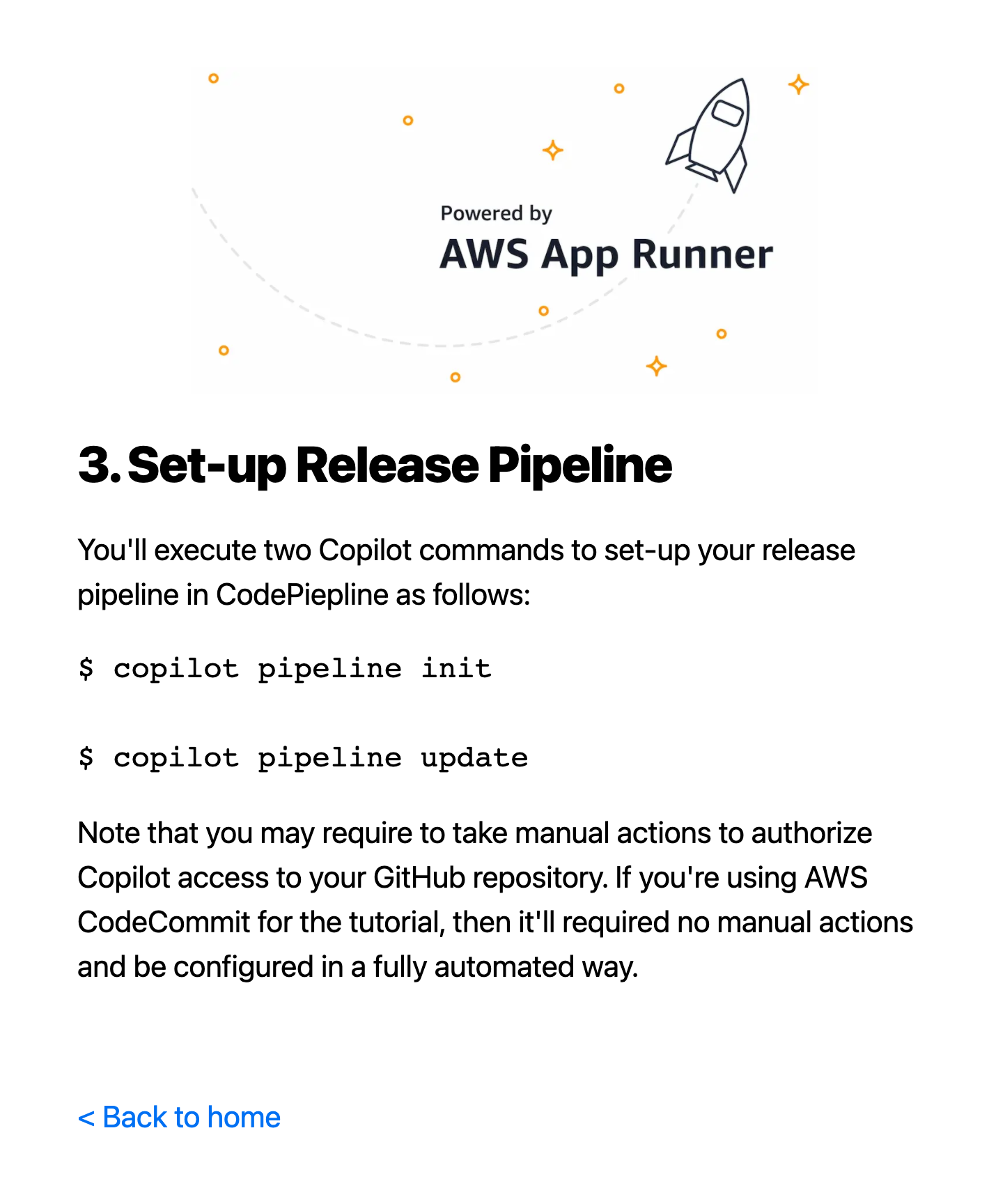 Setup release pipeline