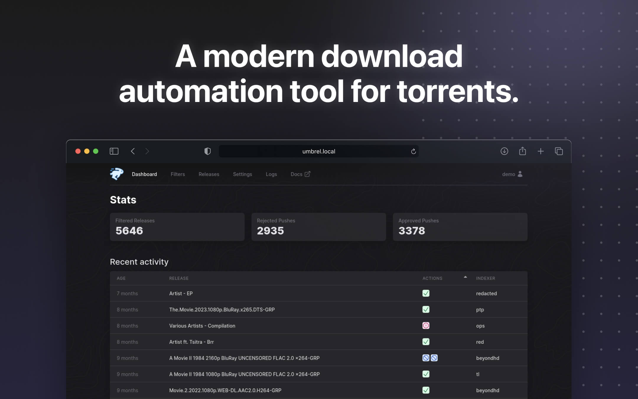 autobrr screenshot 1
