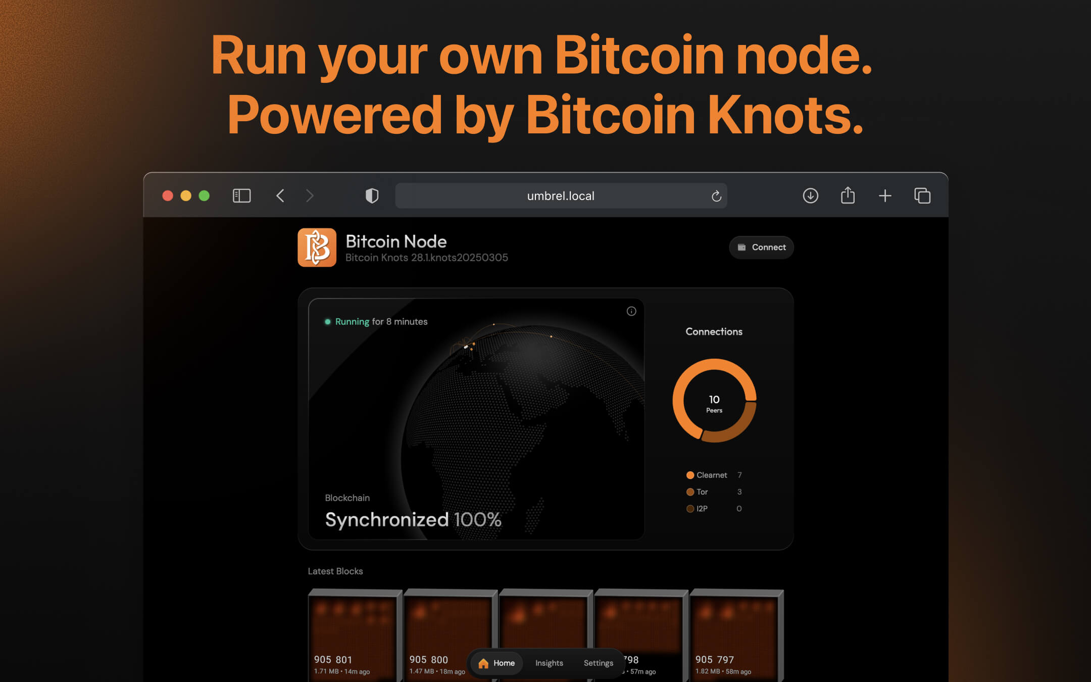 Bitcoin Knots screenshot 1