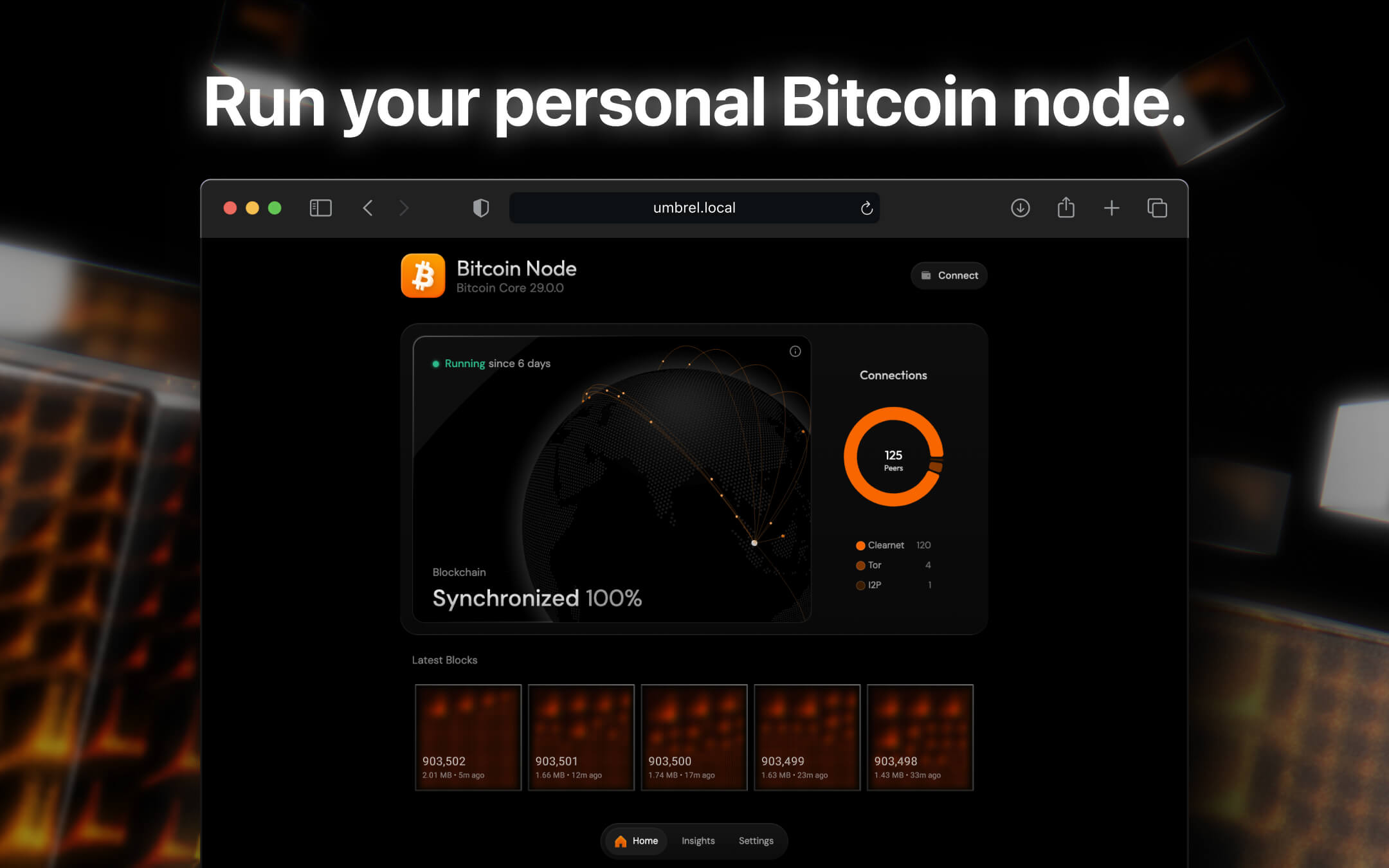 Bitcoin Node screenshot 1