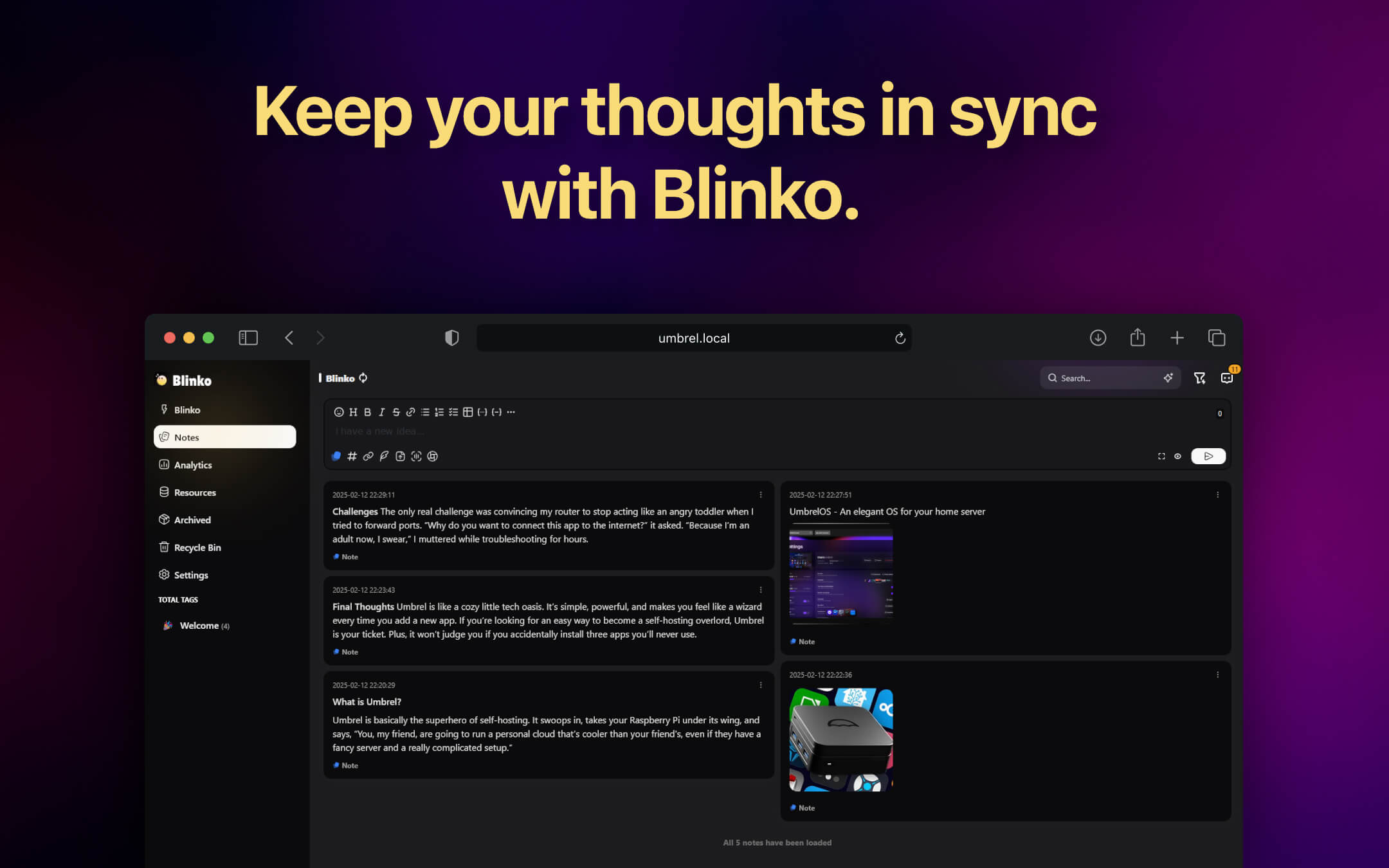 Blinko screenshot 2