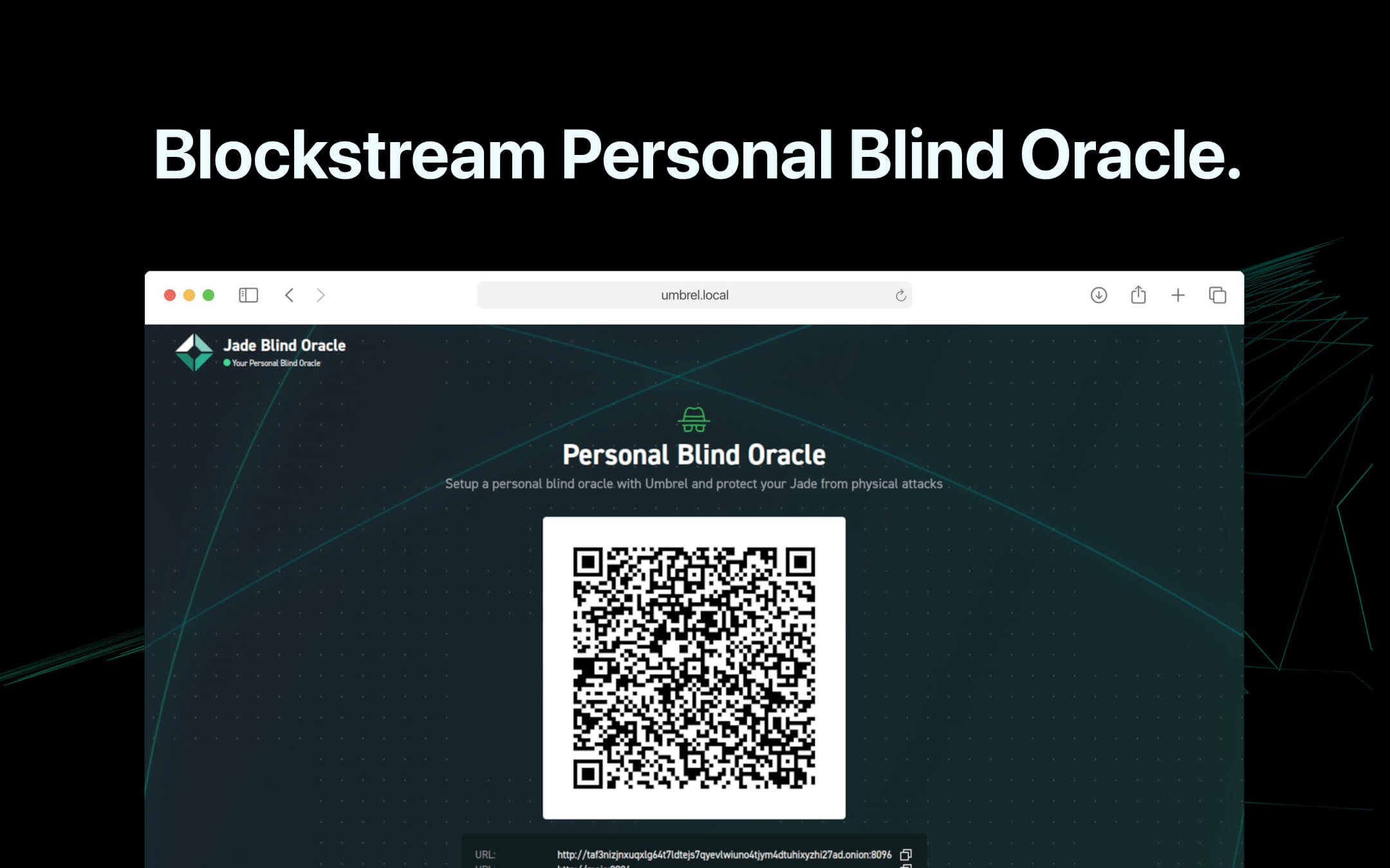 Blockstream Blind Oracle screenshot 1