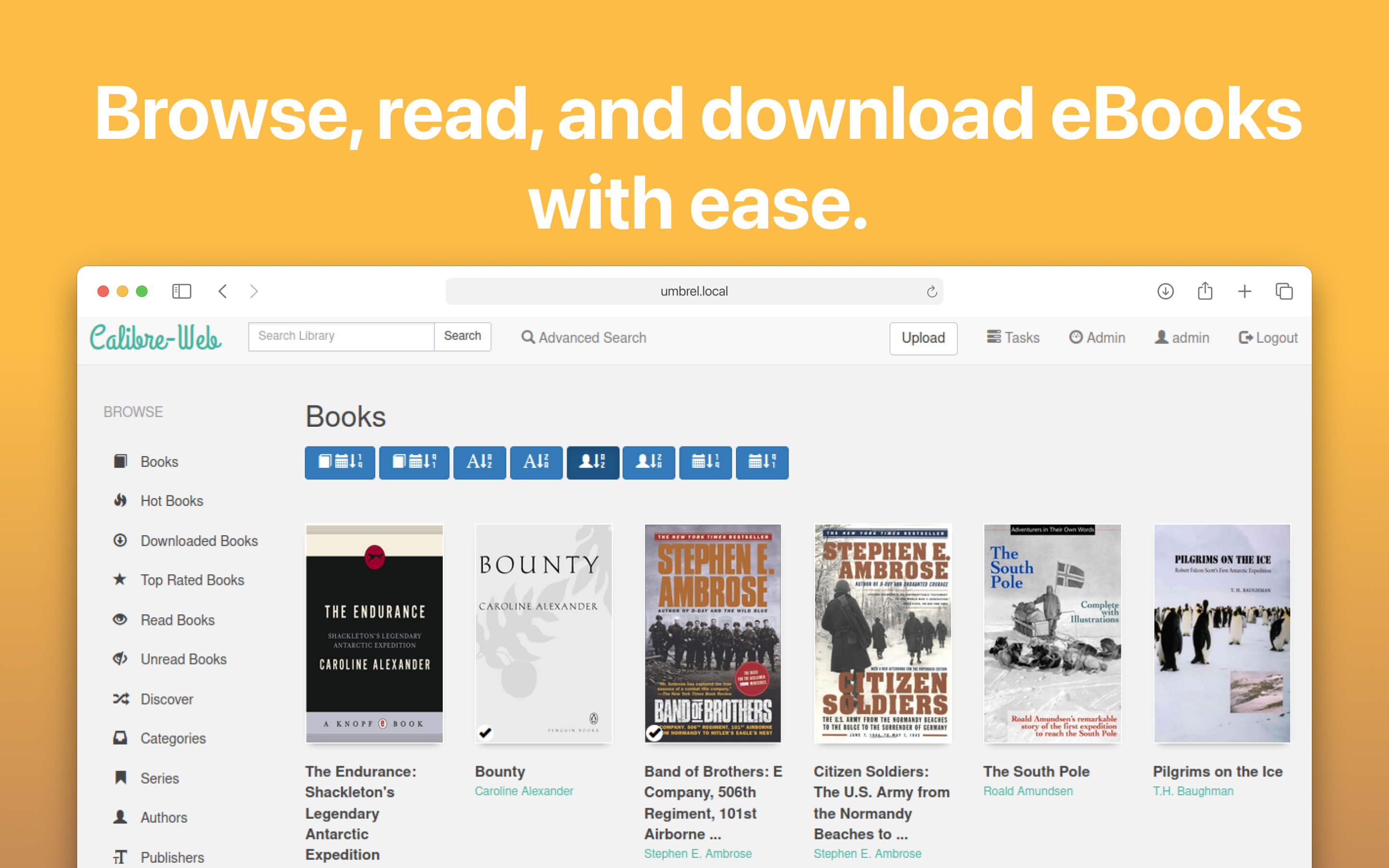 Calibre Web screenshot 1