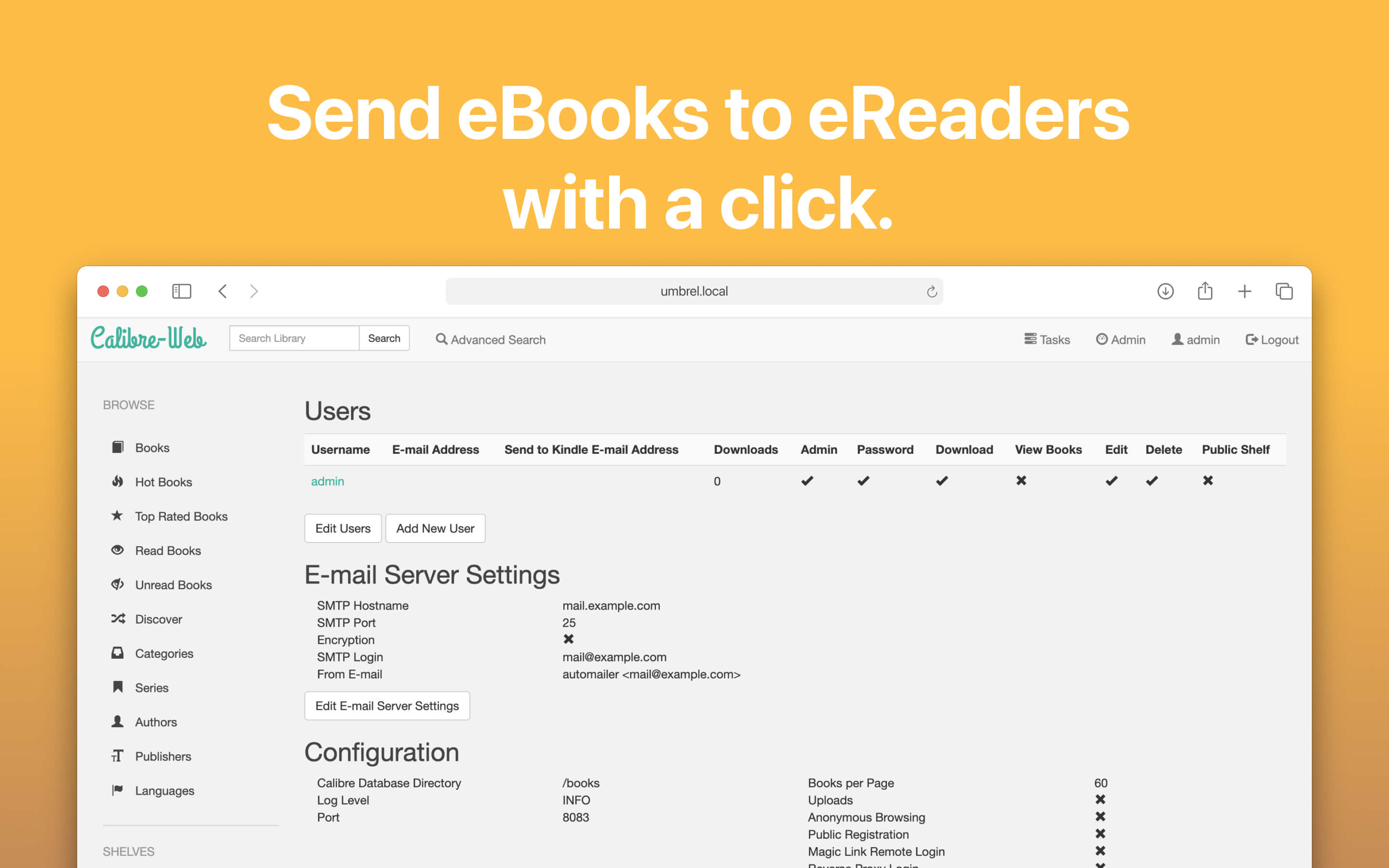 Calibre Web screenshot 2