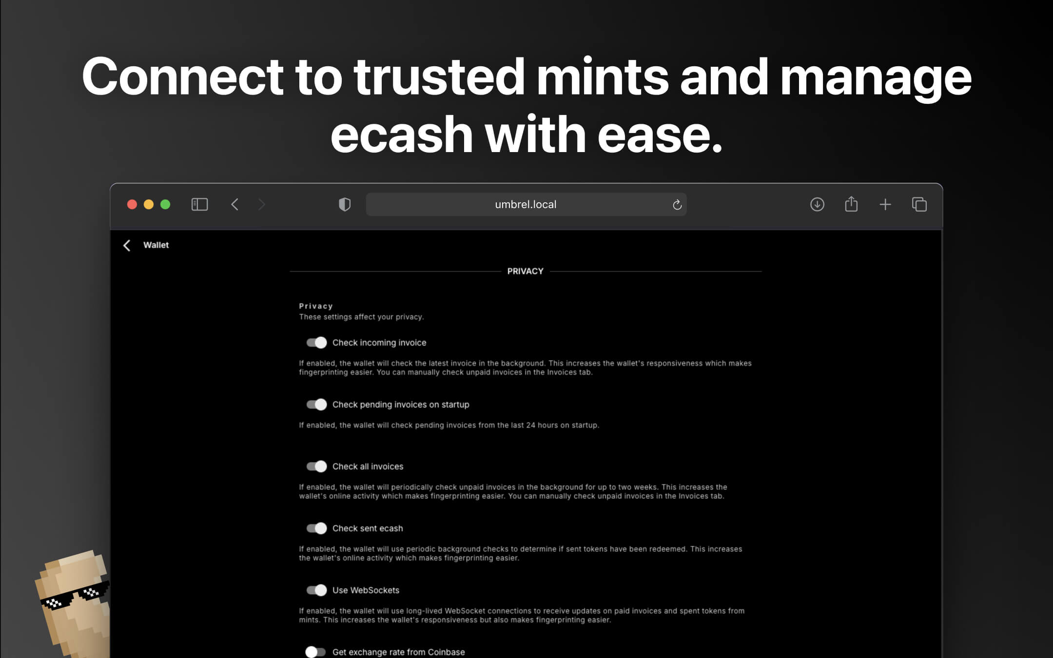 Cashu.me Wallet screenshot 3