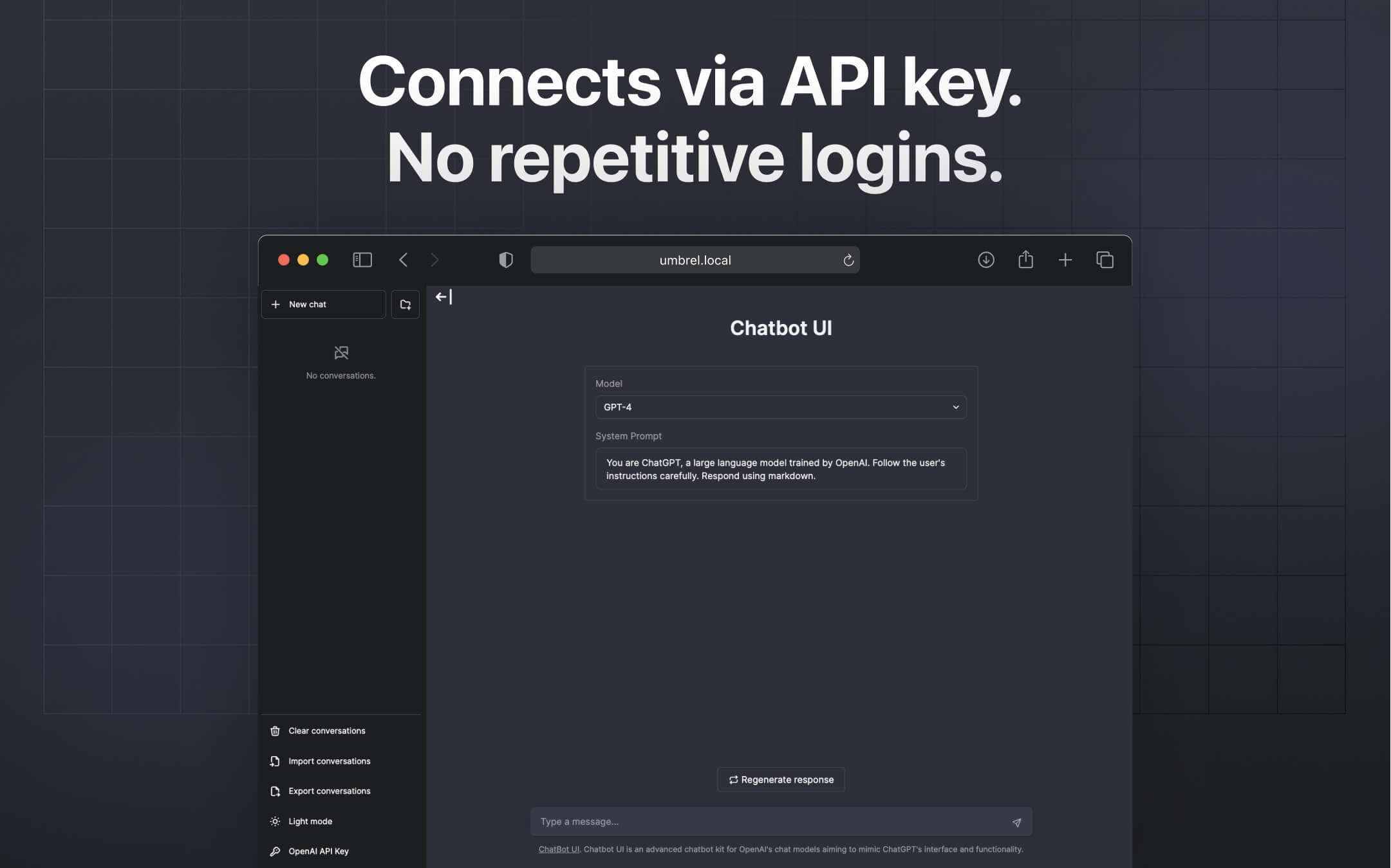 ChatBot UI screenshot 2