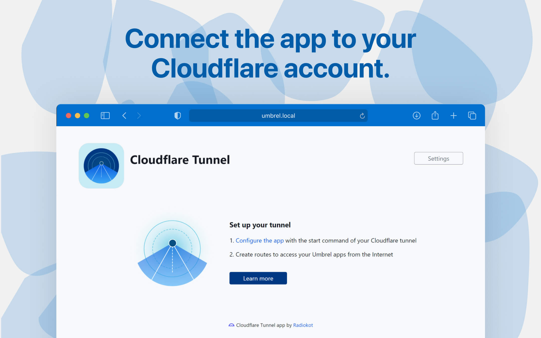 Cloudflare Tunnel screenshot 2