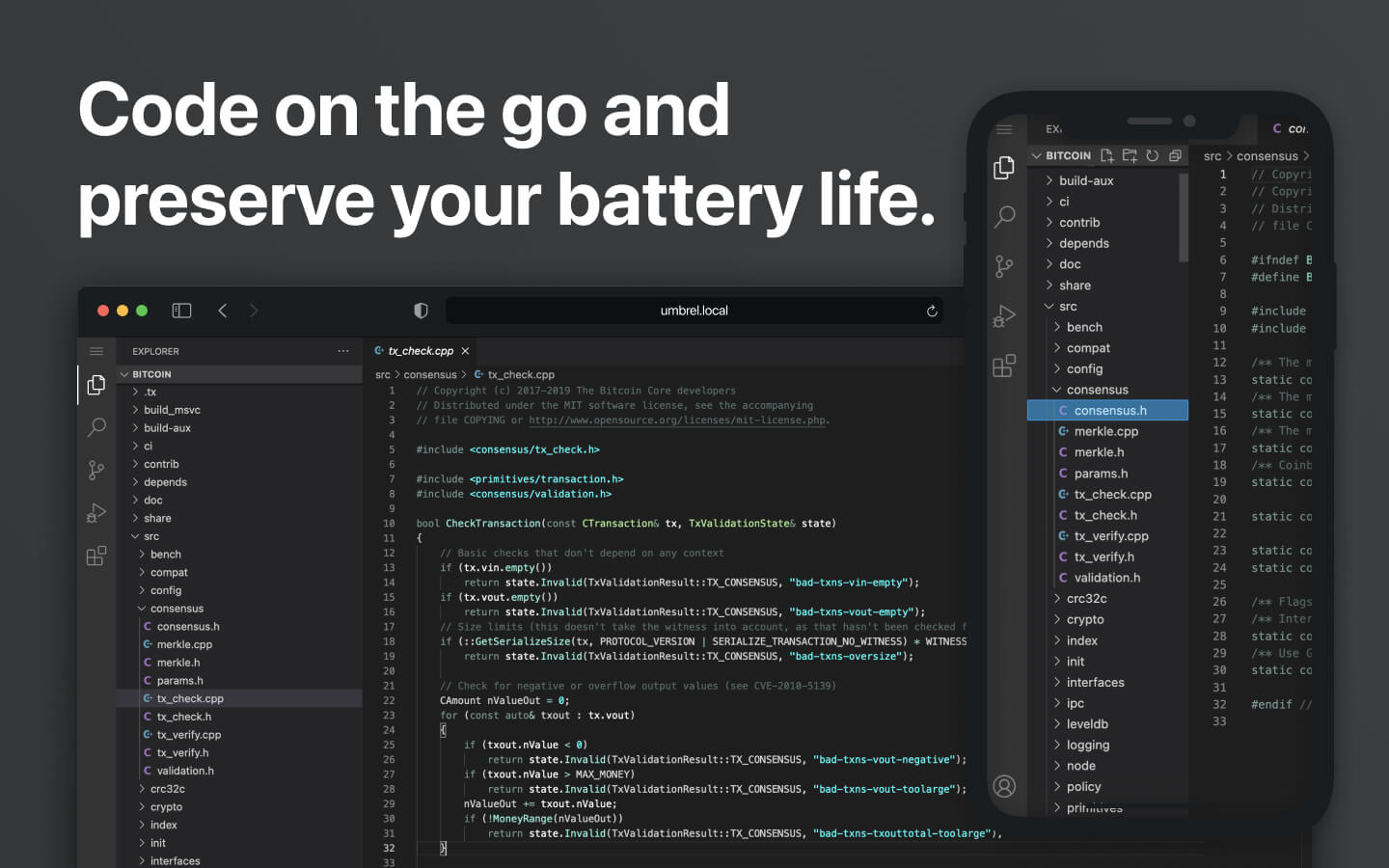 code-server screenshot 3